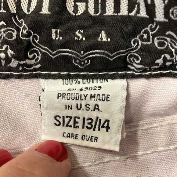 Not Guilty Retro Funky Maximalist Tribal 100% Cotton Shorts 6/8‎ - Picture 5 of 6